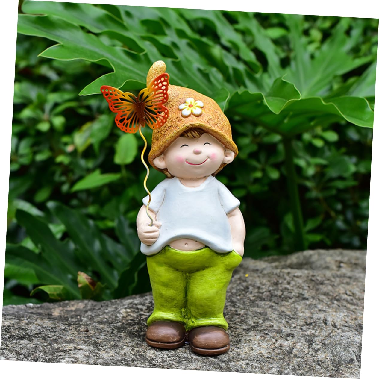 BESPORTBLE 3kawałki Urocza Figuryna Gnomów Ceramicznych Ozdoba Do Ogrodu Idealna i Trawnik Kreatywny Element Dekoracyjny Do Przestrzeni Zewnętrznych
