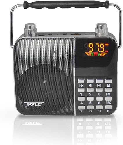 Miniatura 2 de Pyle Micrófono de auriculares ligero portátil amplificador de voz, radio FM con pantalla LCD digital, ideal para profesores, presentaciones,