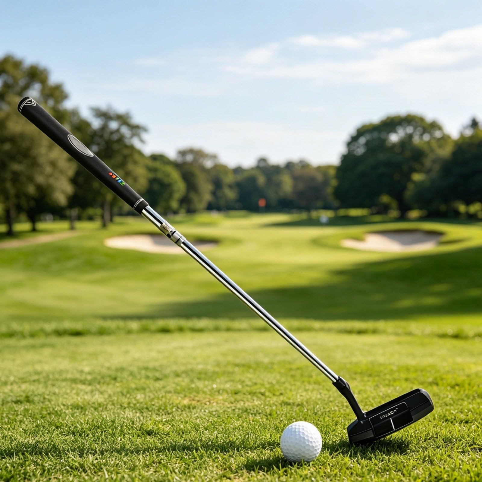 Golf Putter Mallet Putter Trainingsschläger Golfschläger Zinklegierungskopf mit Edelstahlschaft Gleichmäßiger Schlag Stabiler Schwung