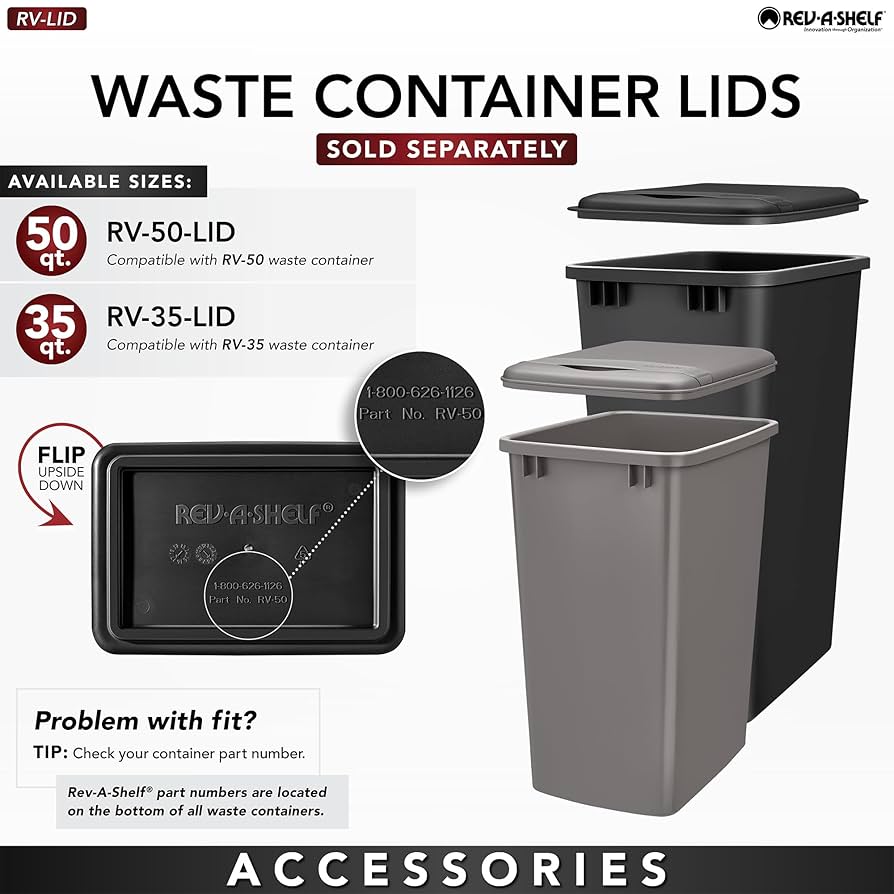 Waste(twice) - R.H Amazon.com: Rev-A-Shelf Double Pullout Trash Cans for Under