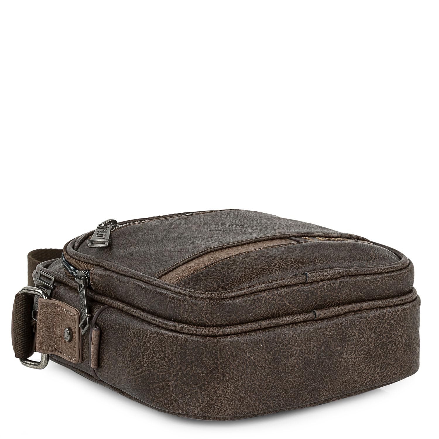Lois - Bolso Hombre Piel Vegana Estilo Moderno, práctico y elegante Bandoleras Hombre Piel Sintética ideal para viajes y trabajo, urbana y funcional