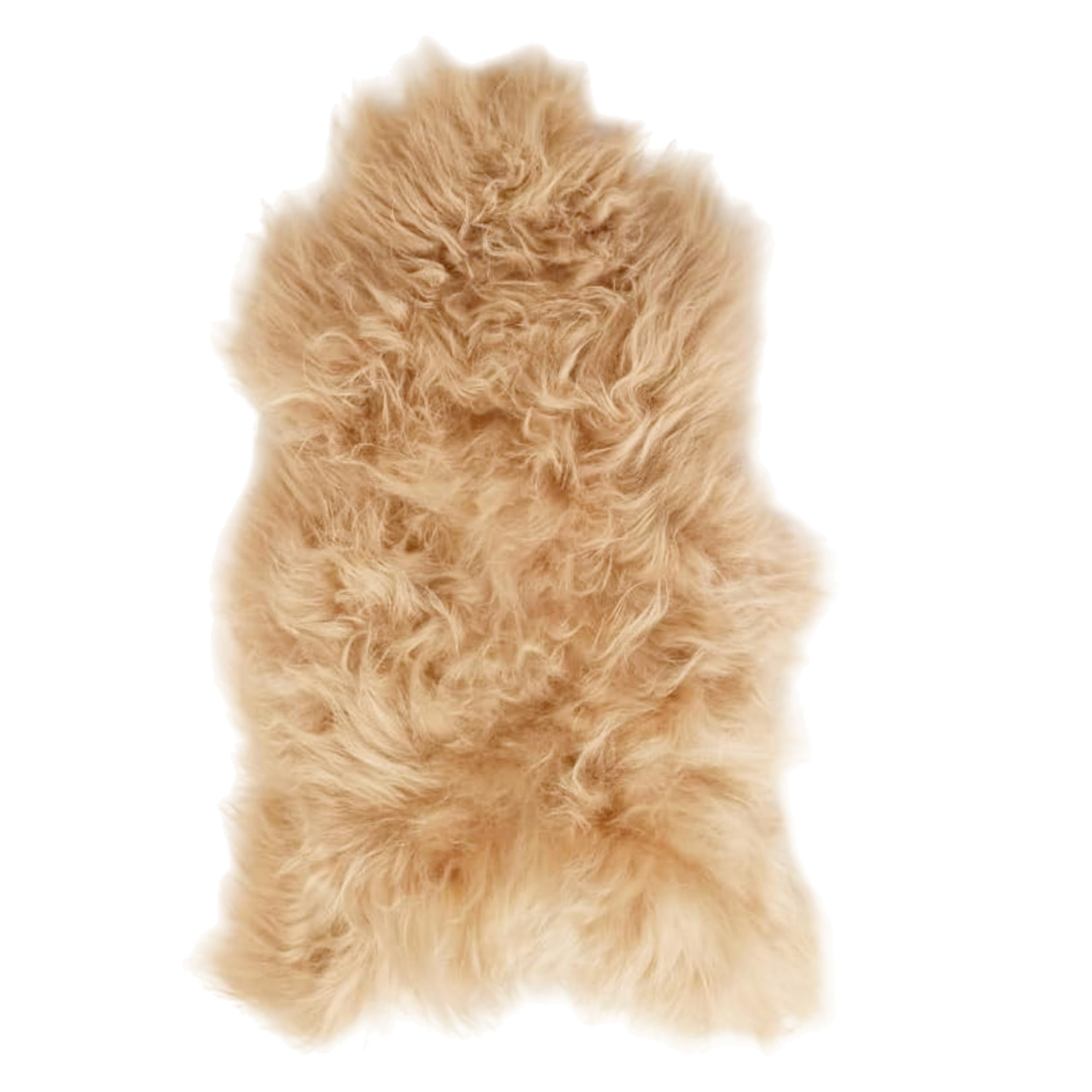 Simply Sheepskin Icelandic Rug - Cappuccino Genuine Iceland Sheepskin - Ultra Soft Wool Bedside Rug, Machine Washable - Perfect for Any Room, (90-100 x 60cm) — image 1