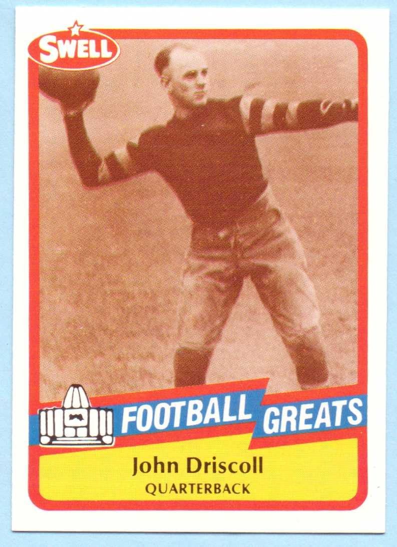 Paddy Driscoll 1989 Swell Football Greats #24 - Chicago Bears, John Driscoll