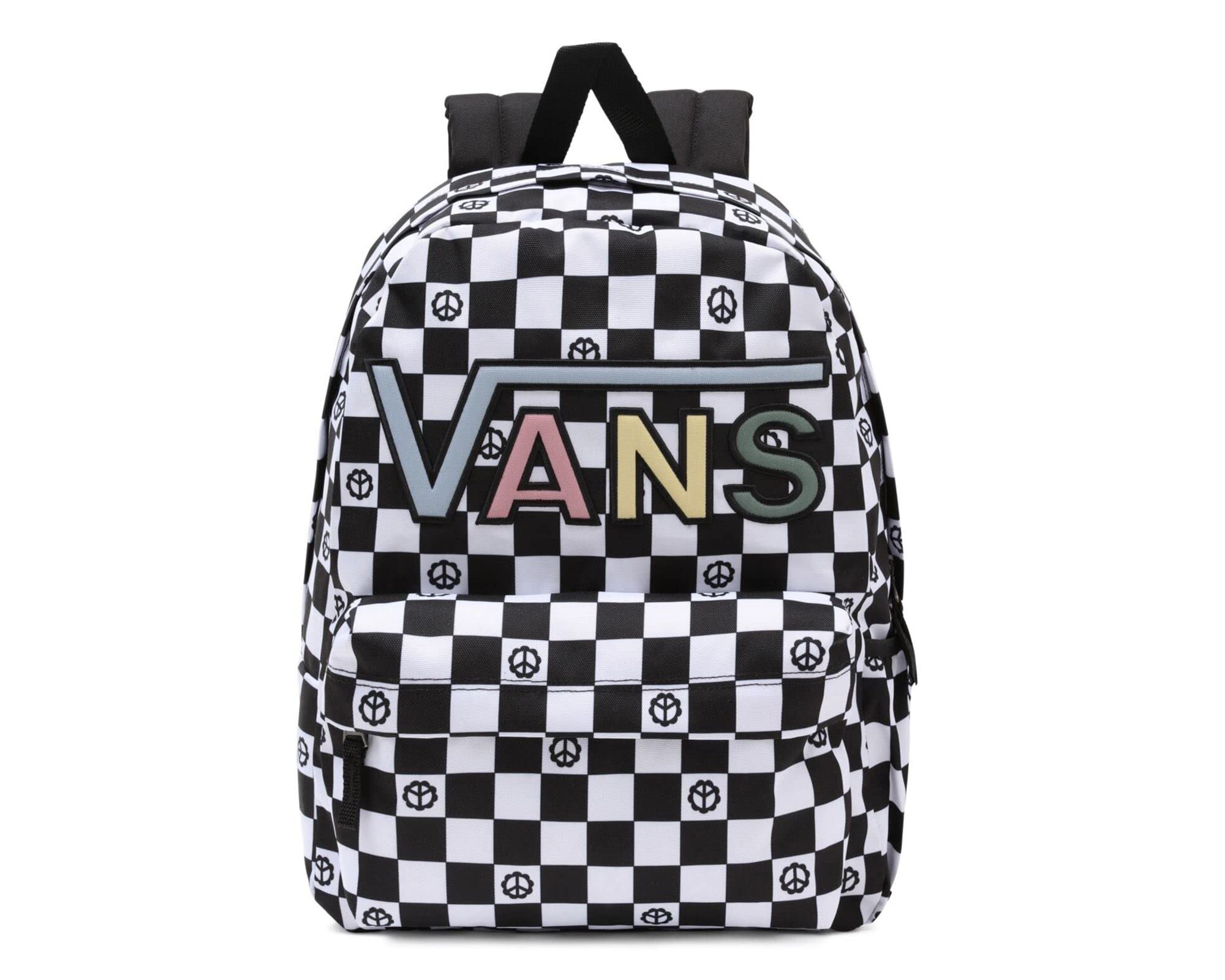 VANS Realm Flying V Black Ashley Blue Backpack, BlackWhite Vansrealm Flying V Black Ashley Blue Backpack White M  main image 2