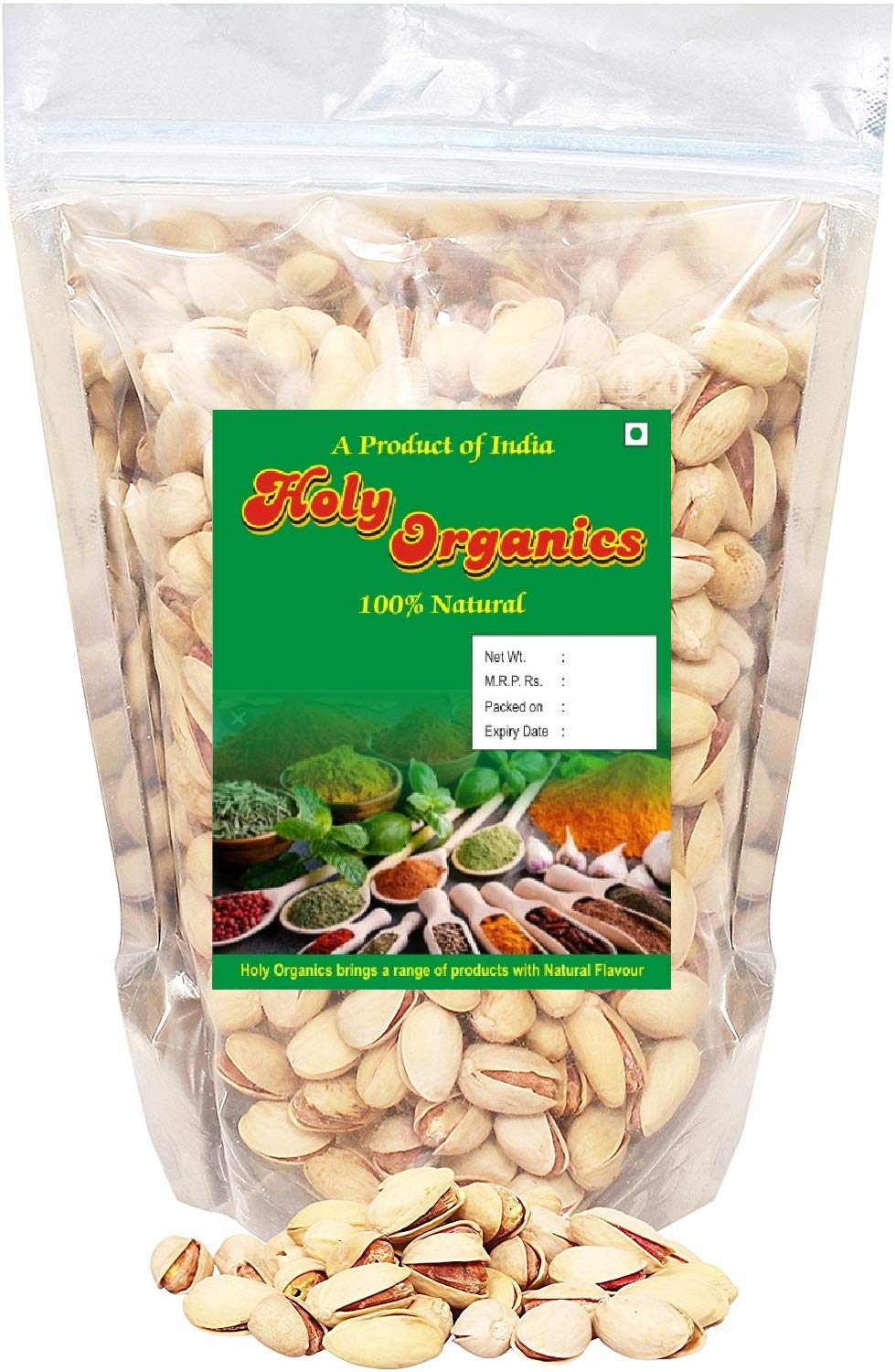 Pistaches américaines Earth Best sachet 500g encas sain craquant