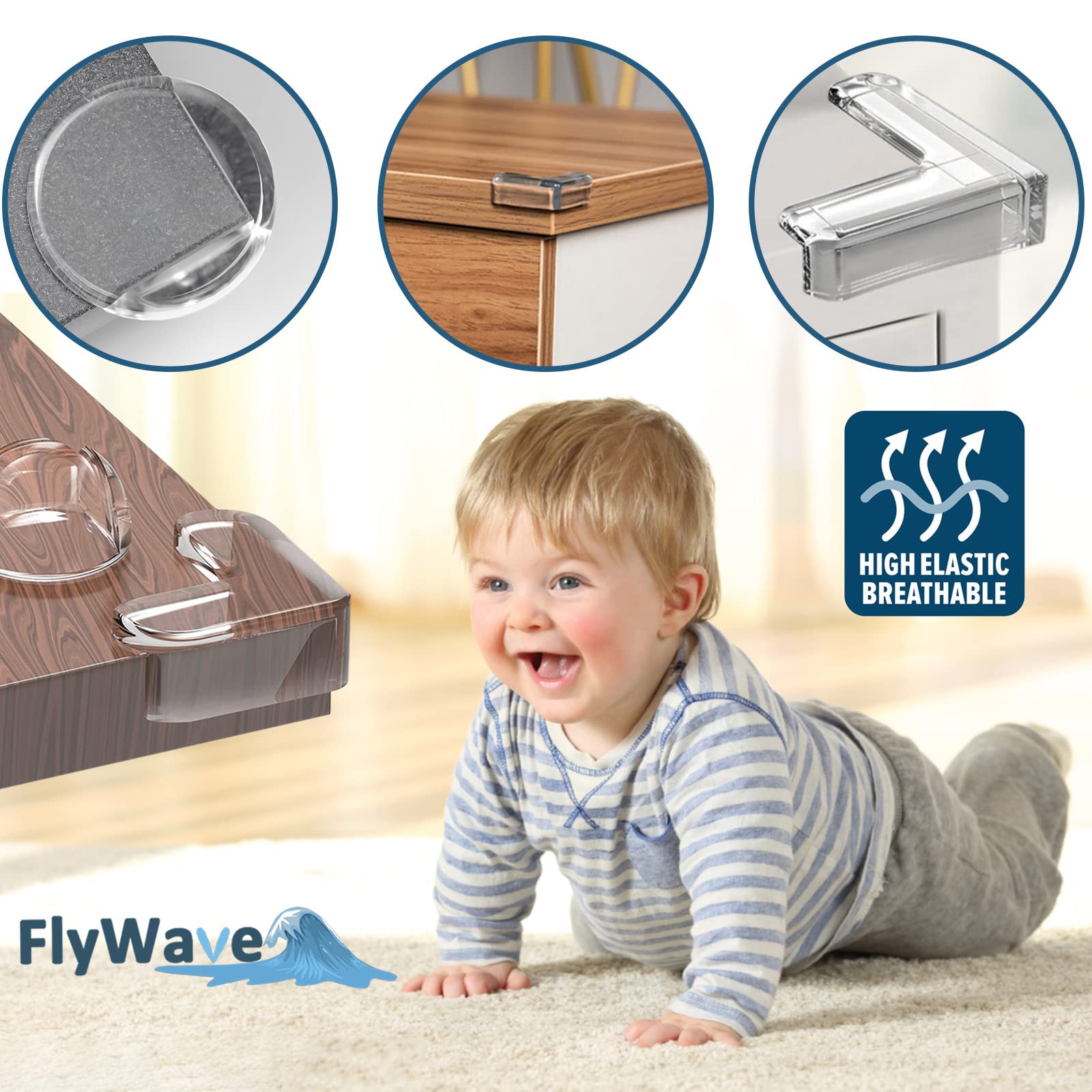 Paraspigoli Per Bambini 3 Metri - Protezioni Antispigolo In PVC Trasparente Autoadesive, Sicure E Morbide