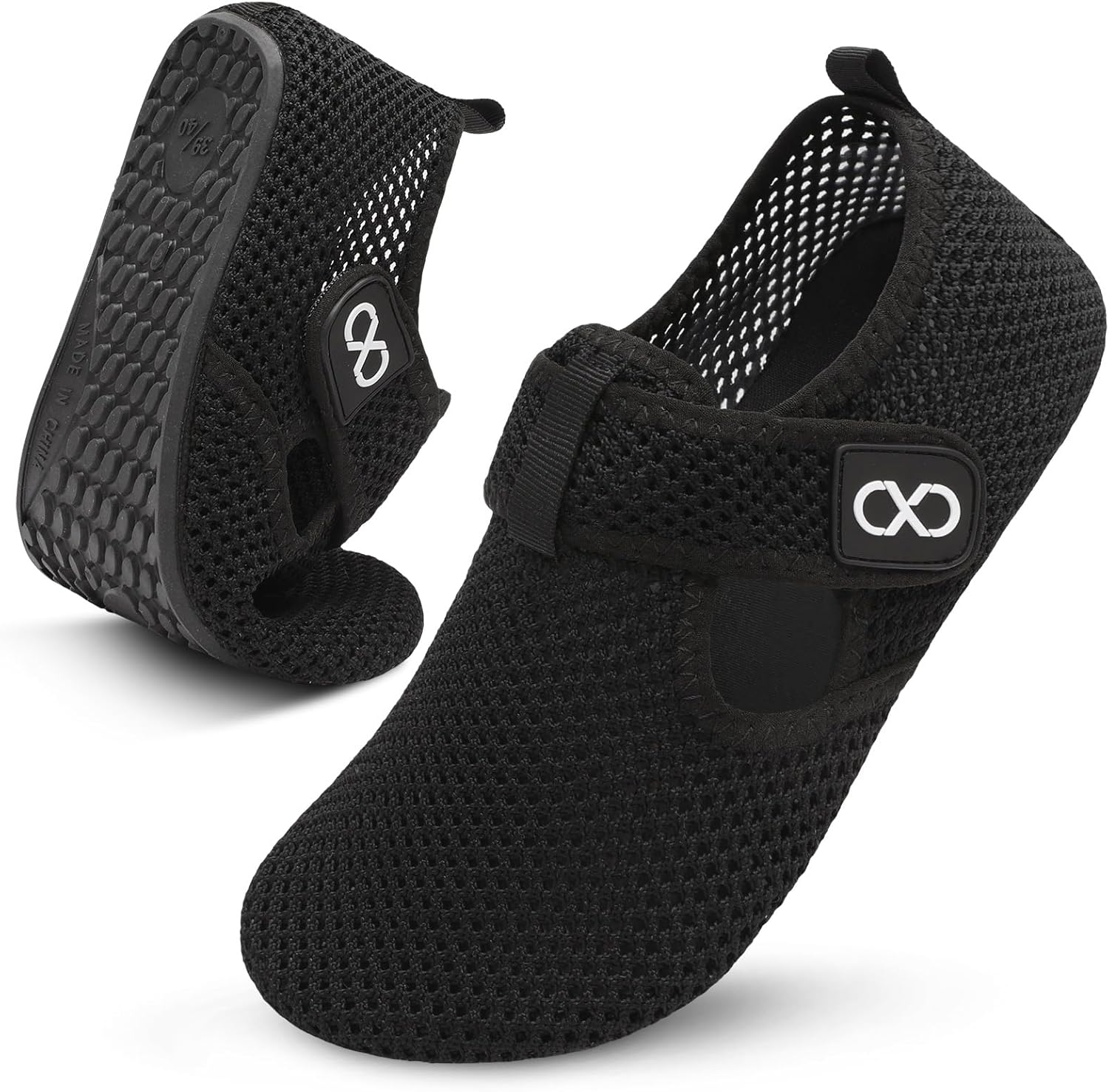 XIHALOOK Water Shoes for Women Men Swim Beach Aqua Socks Quick Dry Barefoot House Slippers with Adjustable Magic Tape for Pool Surf Yoga Travel