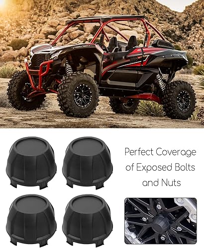 Miniatura 2 de 4 tapas de cubo central de rueda compatibles con Kawasaki Teryx KRX 1000 2020-2023, tapas de cubo de rueda a prueba de polvo para reemplazar