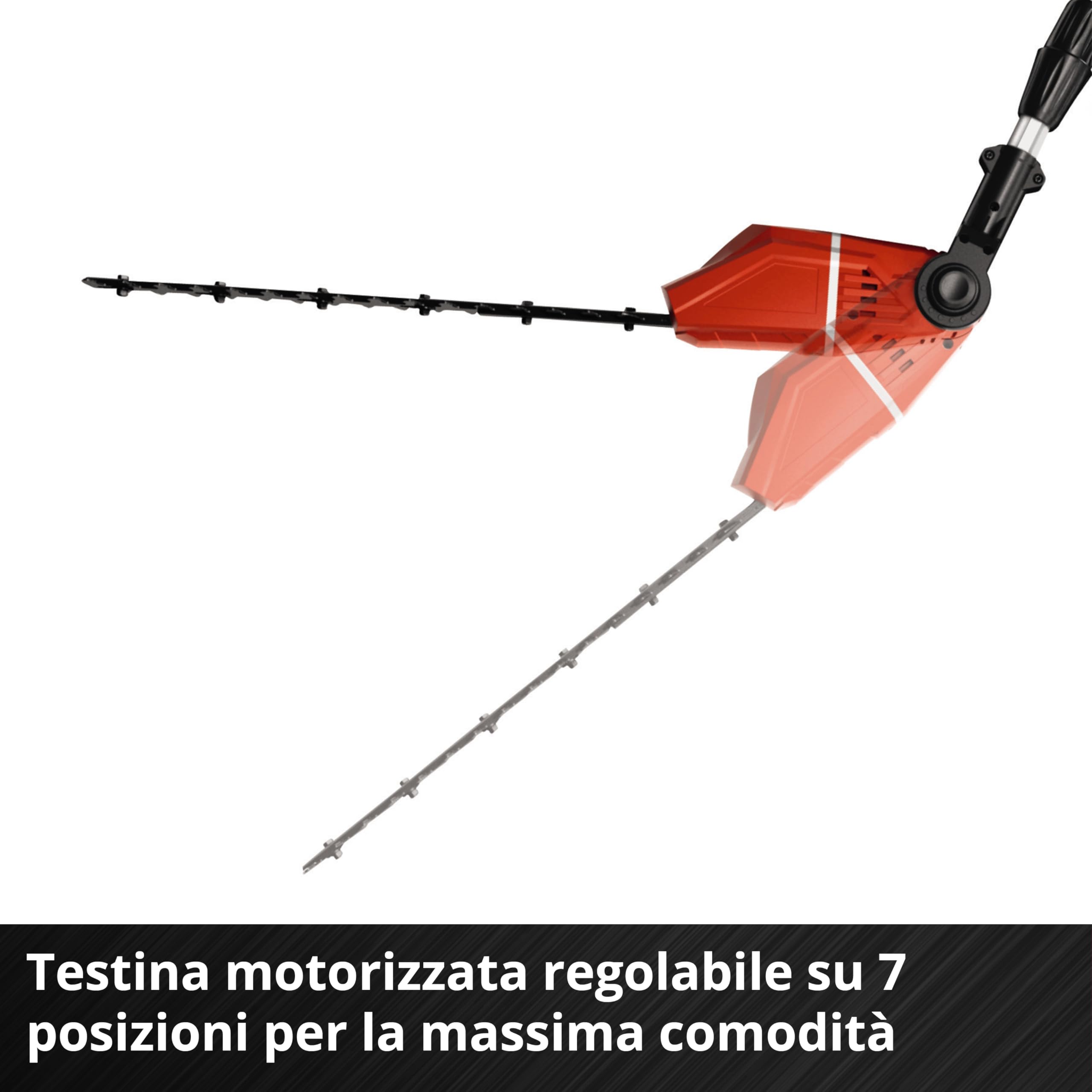 Einhell GE-HH 18/45 Li T-Solo Tagliasiepi telescopico a batteria Power X-Change (lungh.barra 450 mm, lungh. Taglio 400 mm, passo denti 16 mm, senza batteria e caricabatteria)