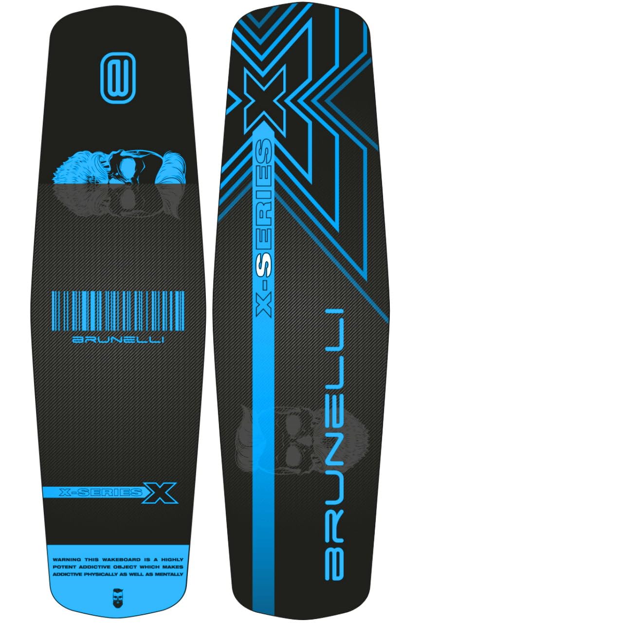 BRUNELLI Wood Flex Pro Cable Park Wakeboard Set 141cm Bindung L/XL Grind-Base