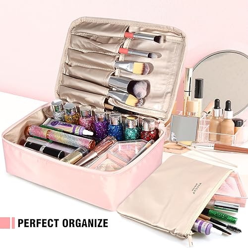 Miniatura 2 de Bolsa de maquillaje de viaje para mujer, bolsa de cosméticos portátil y bonita, bolsa de maquillaje para brochas de maquillaje, bolsa de cosméticos,
