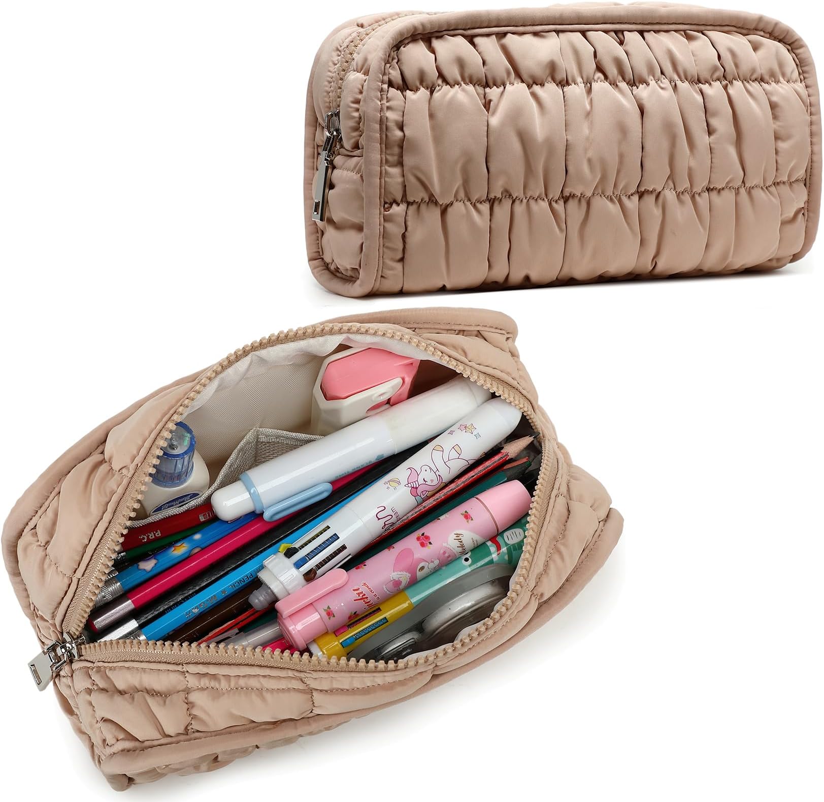 LEDAOULEDAOU Cute Pencil Case for Kids Girls Boys Pencil Pouch kawaii Pen Pencil Box Bag Holder for School Students