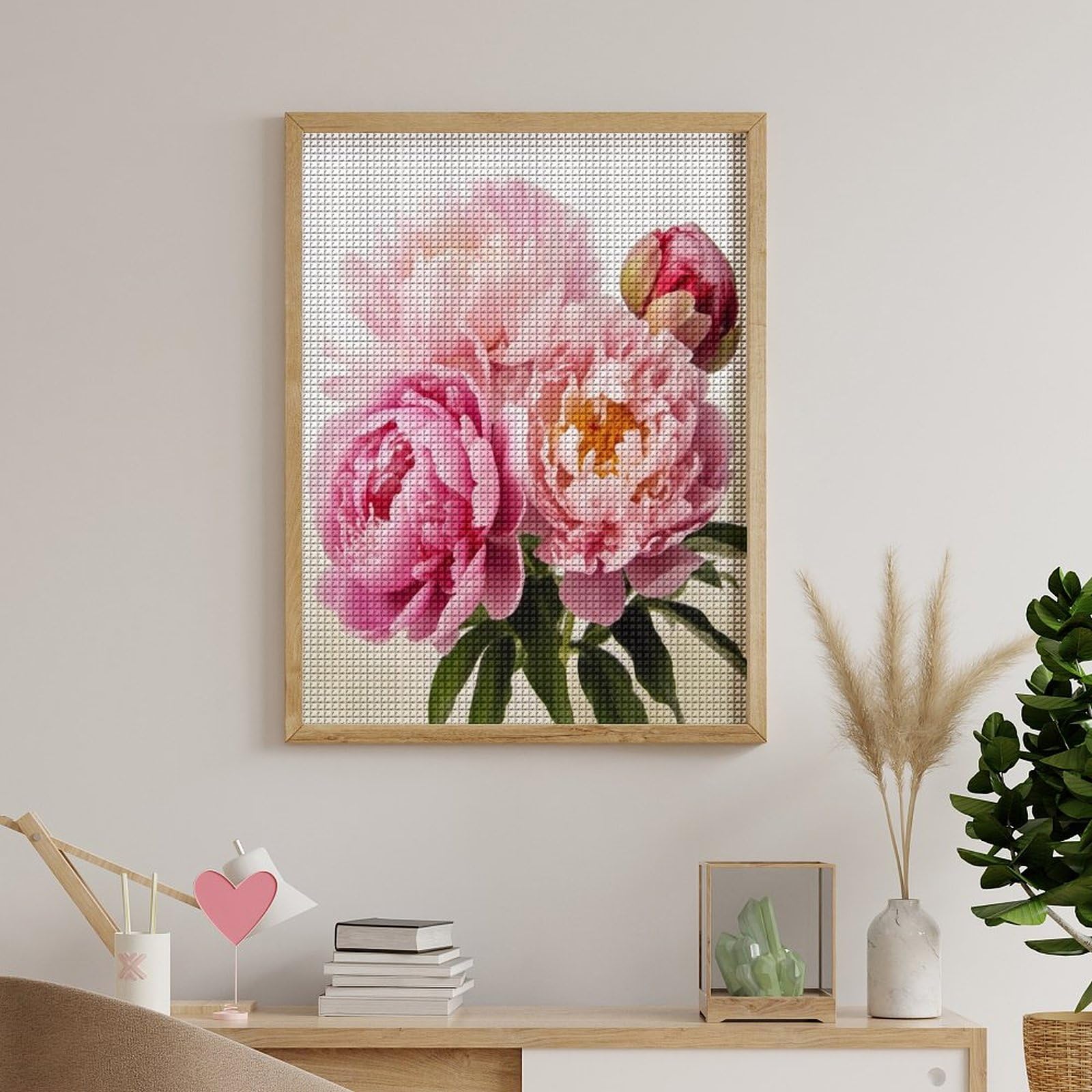 Amazon.com: Peony Flowers Blossom Diamond Art Kits for