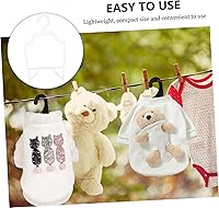 Vista 4 de Cabilock Perchas de ropa para mascotas, 20 unidades, para perros, soportes de ropa para perros, ligeros, compactos, para organizar el almacenamiento