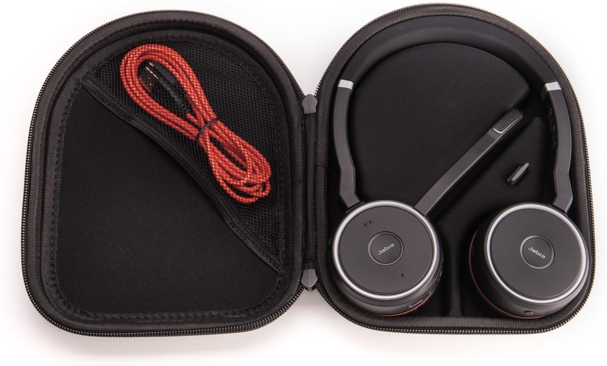 Onе-Dау Sаlе: Uр tо 80% оƒƒ Jabra Evolve 75 UC Wireless Headset, Stereo – Includes Link 370 USB Adapter and Charging Stand – Bluetooth Headset with World-Class Speakers, Active Noise-Cancelling Microphone, All Day Battery
