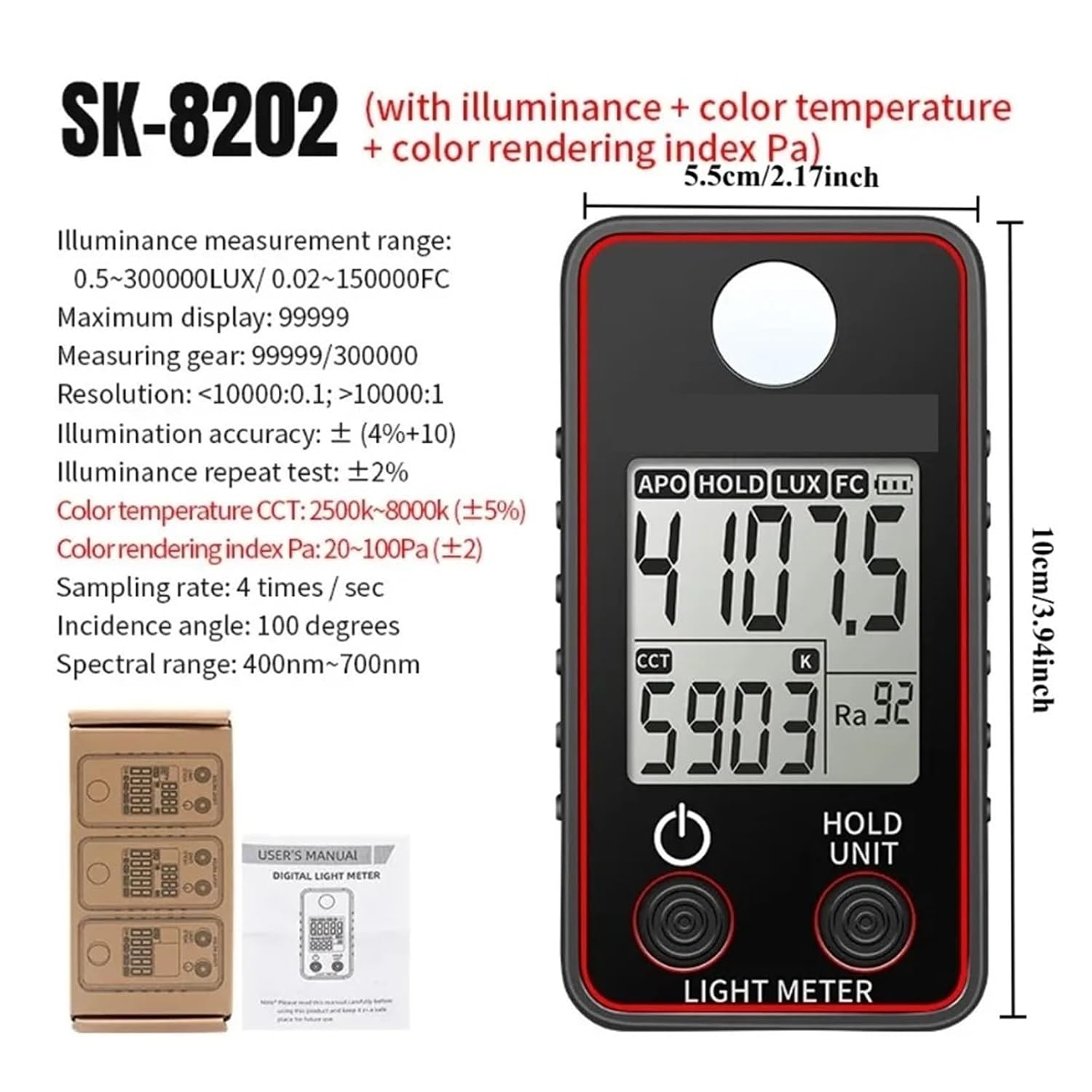 Spectrometers, Precise Spectrometer Portable Multifunctional Spectrometer Digital Display Optical Instruments