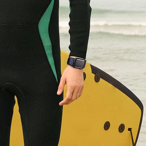 Vista 146 de Nereides Correa deportiva de nailon resistente con diseño de bucle tejido compatible con correa de Apple Watch, para iWatch de 1.65, 1.73, 1.77