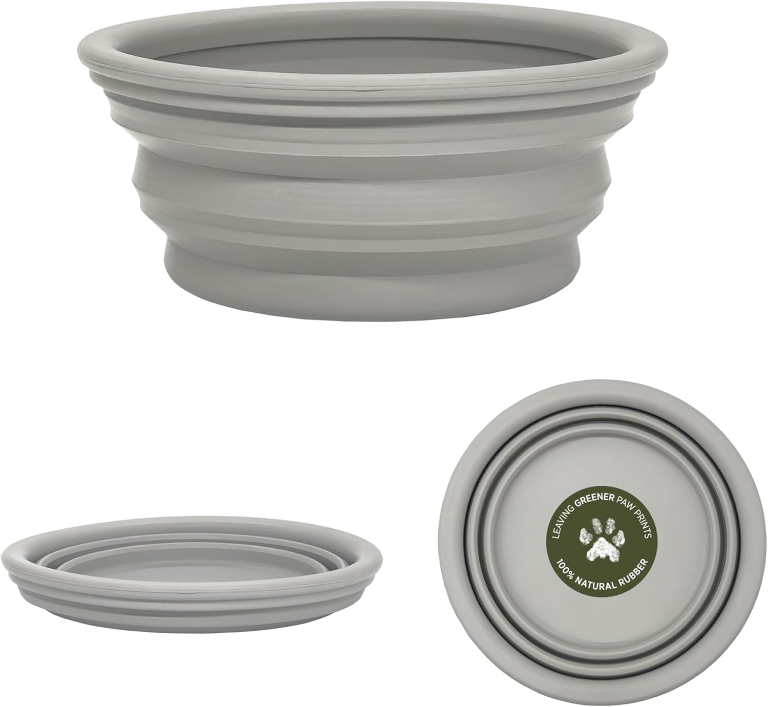 Portable Hevea Dog Bowl – 100% Natural Rubber, Safe, Travel-Friendly