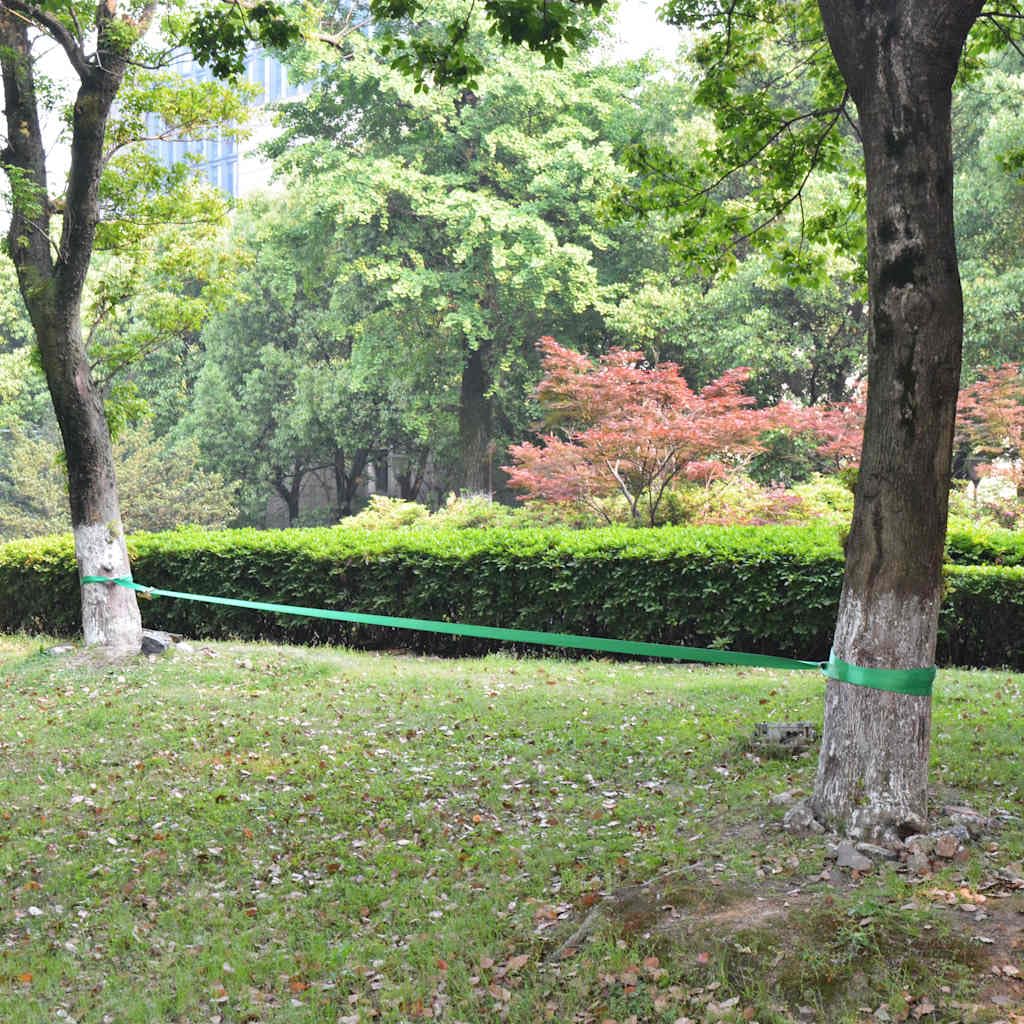 Slackline m x Gelb mit Belastbarkeit für Balance-Training, Koordination, Stabilität, ideal für Zuhause, Park, Fitness, Gymnastik, Reha, Training im Freien und im Büro