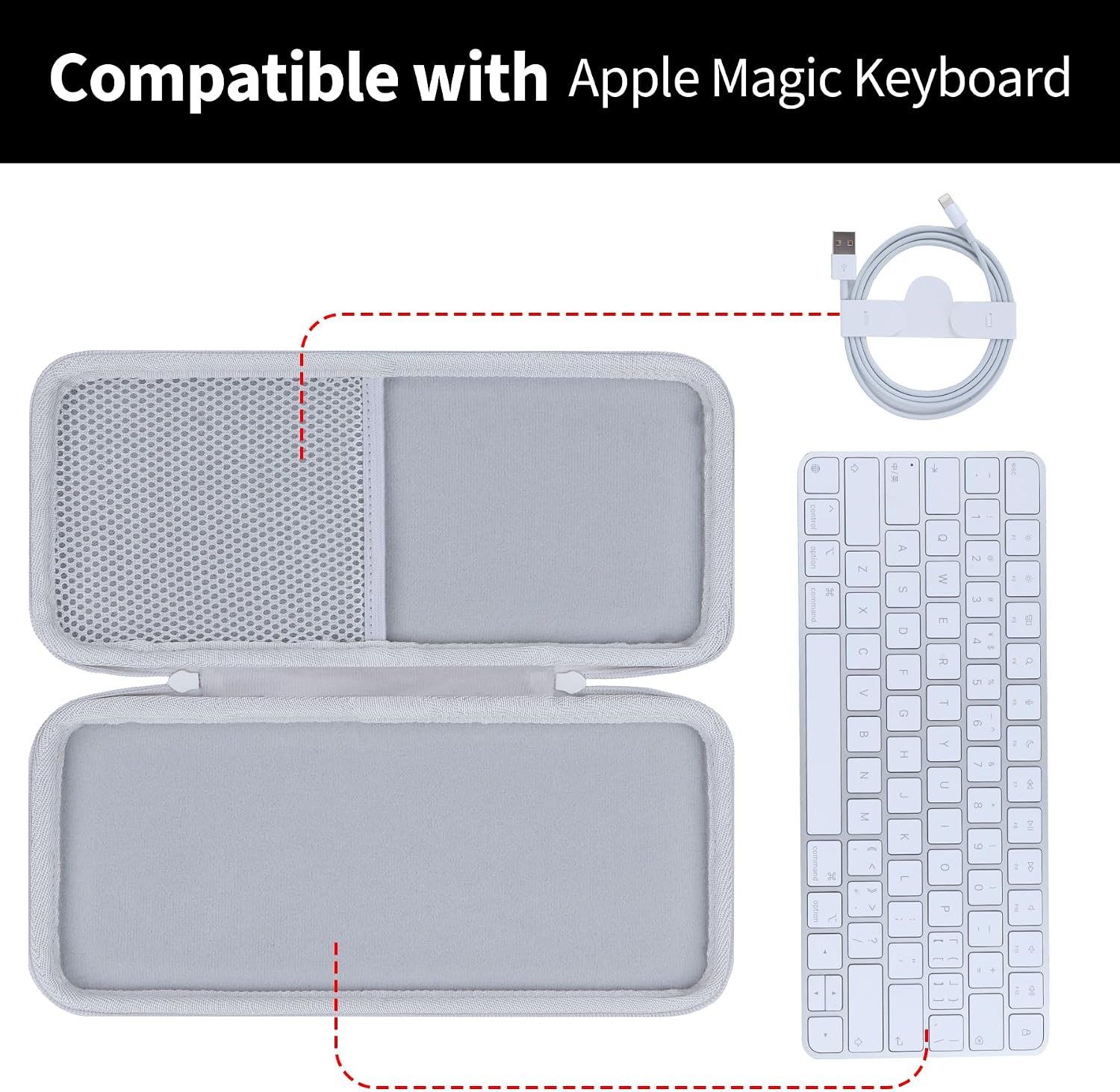 Hard Case Compatible with Apple Magic Keyboard