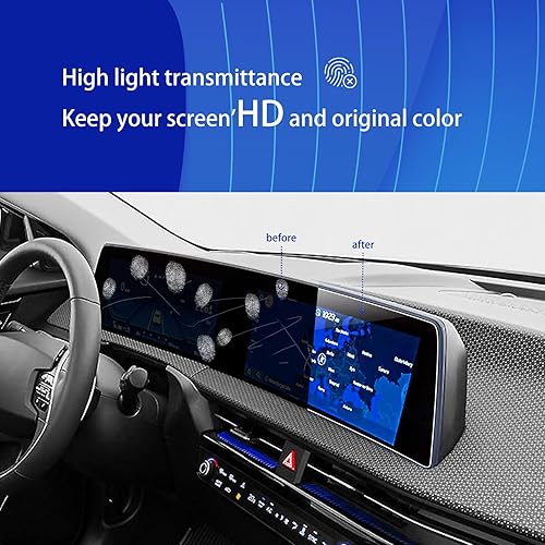 Miniatura 3 de Protector de pantalla para Kia EV6 2023 2024 2025 para Kia EV6 2024 2023 2022 Dual 12.3 pulgadas Protector de pantalla de plástico HD película