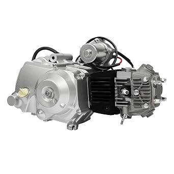 4 Stroke semi-Automatic Engine 125CC Engine Motor with Three-Way Electric Start for Karting ATV Four-Wheeled Off-Road Vehicles CDI/air-Cooled System Single-Cylinder