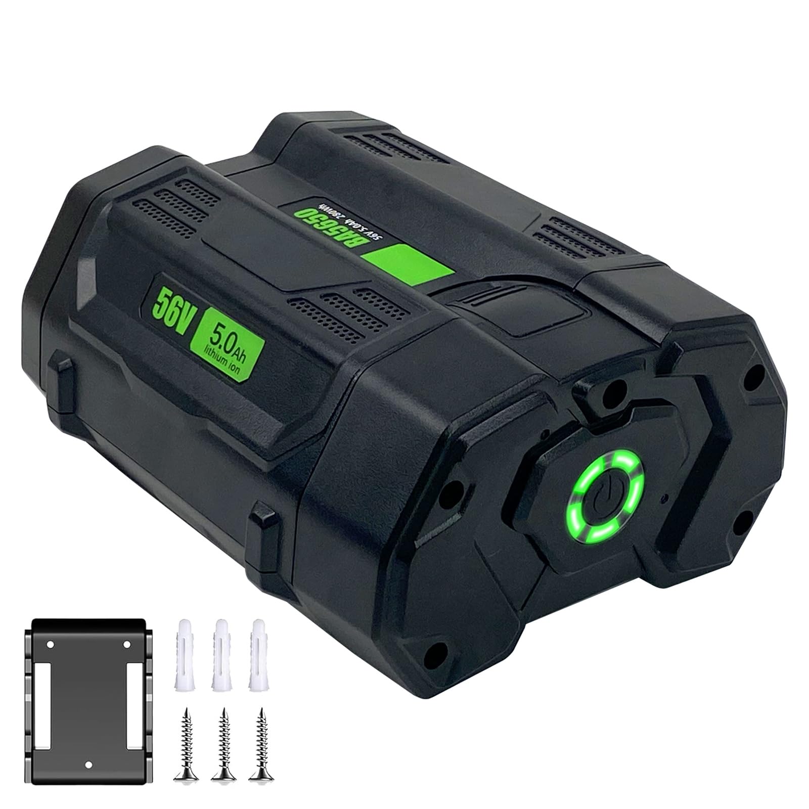 56V 5,0Ah Batterie agli ioni di litio di ricambio per batteria EGO 56V Compatibile con LB5302 LB4800E ZT4204L HT65004 CS1800 BX1000 LM2156SP Batteria EGO 56 Volt Power+ per utensili elettrici e