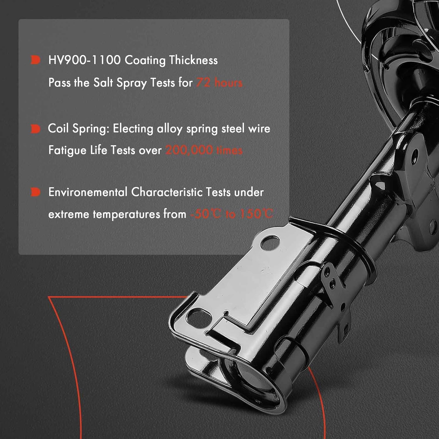 A-Premium Front Struts Compatible with Dodge Grand Caravan 2008-2020 & Chrysler Town & Country 2008-2016 & Volkswagen Routan 2009-2014 & Ram C/V 2012-2015 - 2x Replacement Suspension Shock Absorber