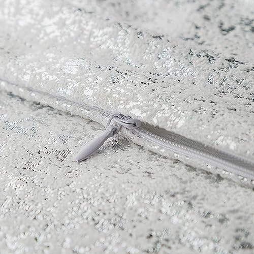 Miniatura 10 de Juego de 2 fundas de almohada decorativas de lino y algodón, color liso, 18x18