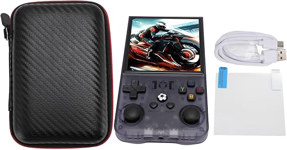 EBTOOLS Retro Portable Game Console, Portable Game Console 4 Inch Color Screen, Portable with Small Memory Card for Travel (128GB)