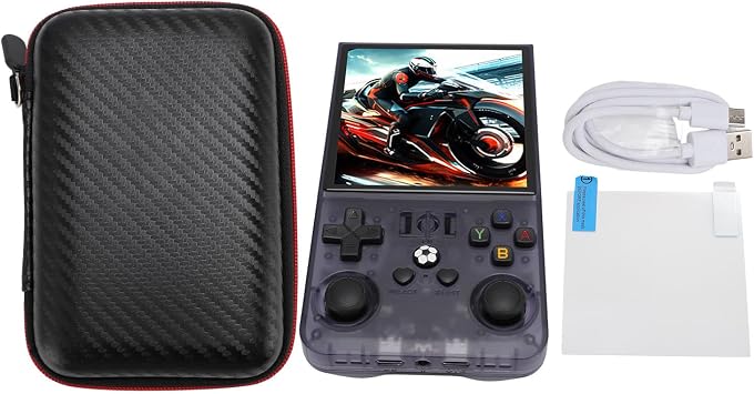 EBTOOLS Retro Portable Game Console, Portable Game Console 4 Inch Color Screen, Portable with Small Memory Card for Travel (128GB)