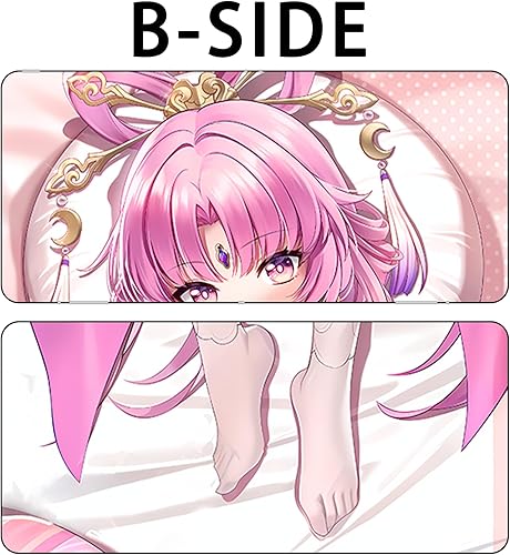 Miniatura 4 de Fu Xuan - Funda de almohada corporal de 2 WT para abrazar suave Honkai Star Rail de doble cara impresa Waifu Girl Dakimakura 59 x 20 pulgadas