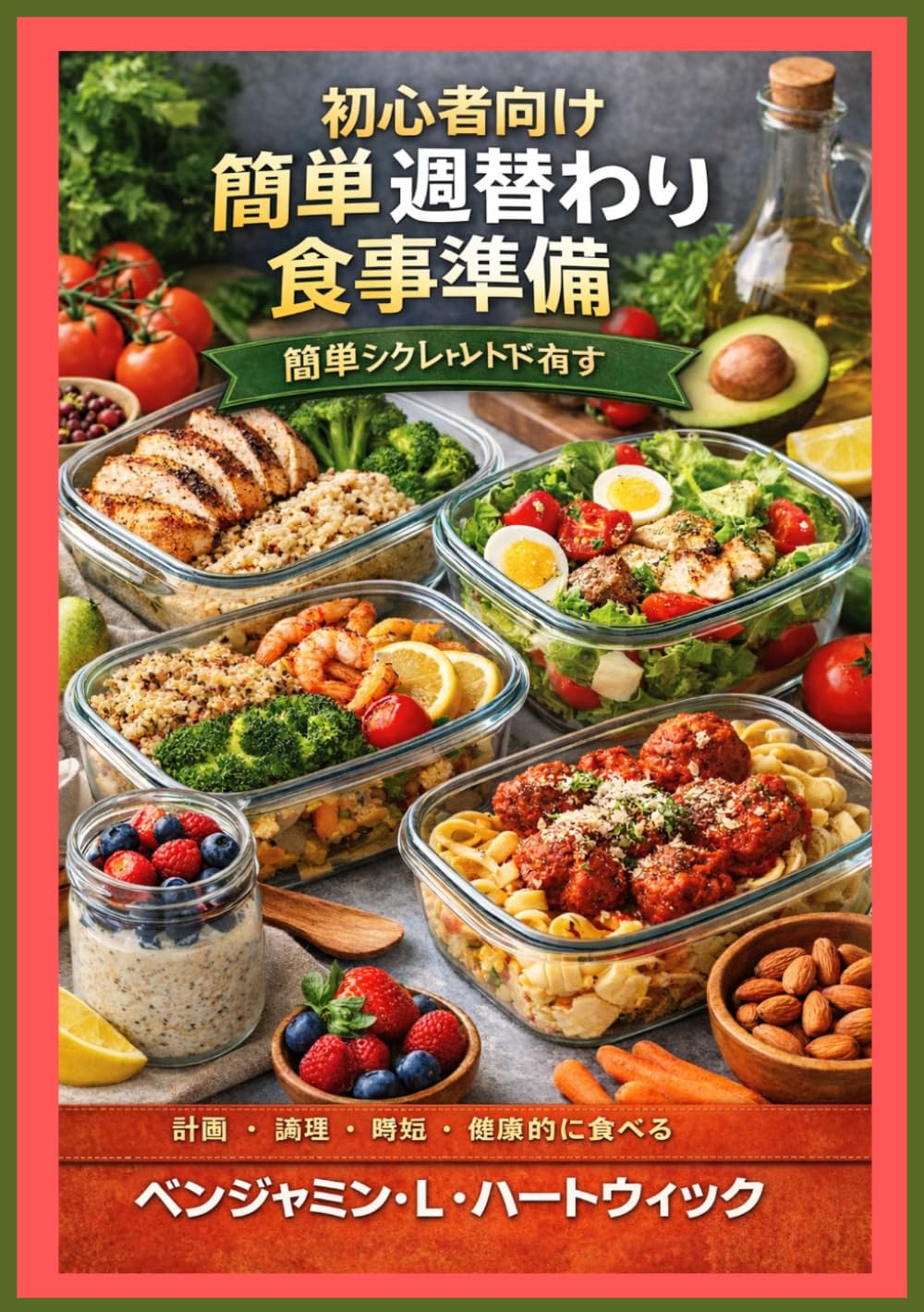 初心者向け簡単週替わり食事準備 (ベンジャミン・L・ハートウィックの料理の基本シリーズ)
