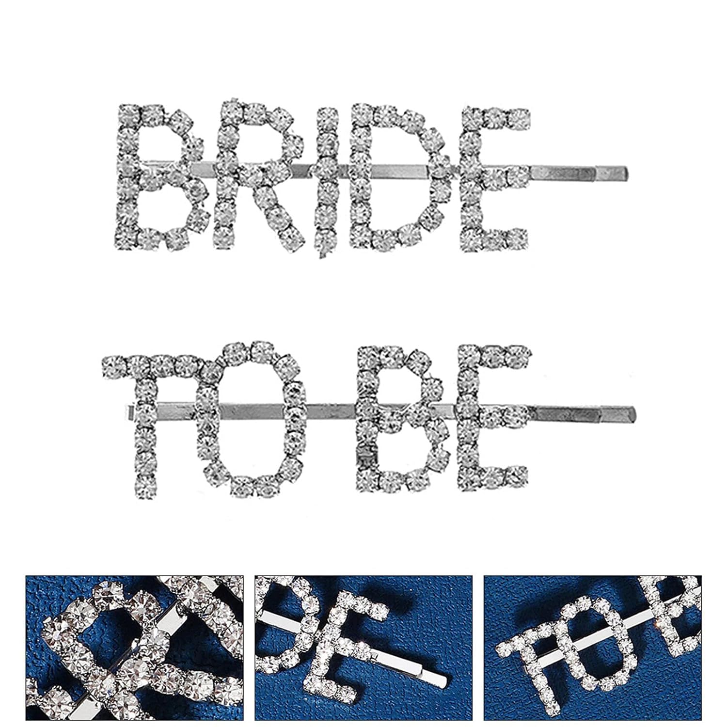 Hair Accessories 2 Divisions Crystal Barrettes for Spouses Day Christmas Donations Gold Pinkgold Barrettes