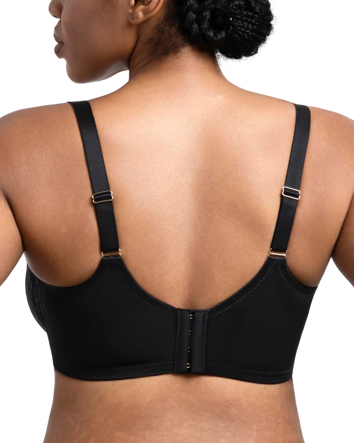 HSIA Minimizer Bras for Women Full Coverage Pearl Shimmer Plus Size Lace Unlined Bra with Underwire - Image 3