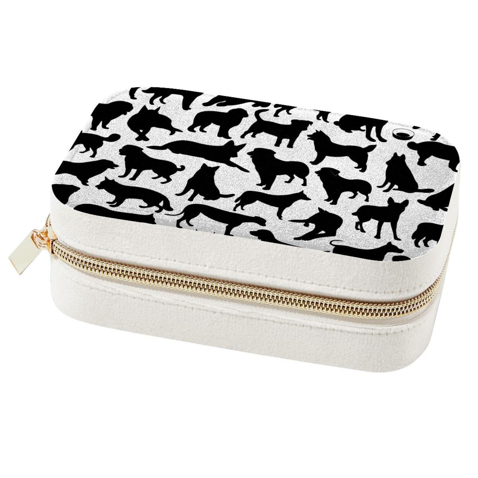 Boîte à bijoux de voyage en forme de chien pour fille