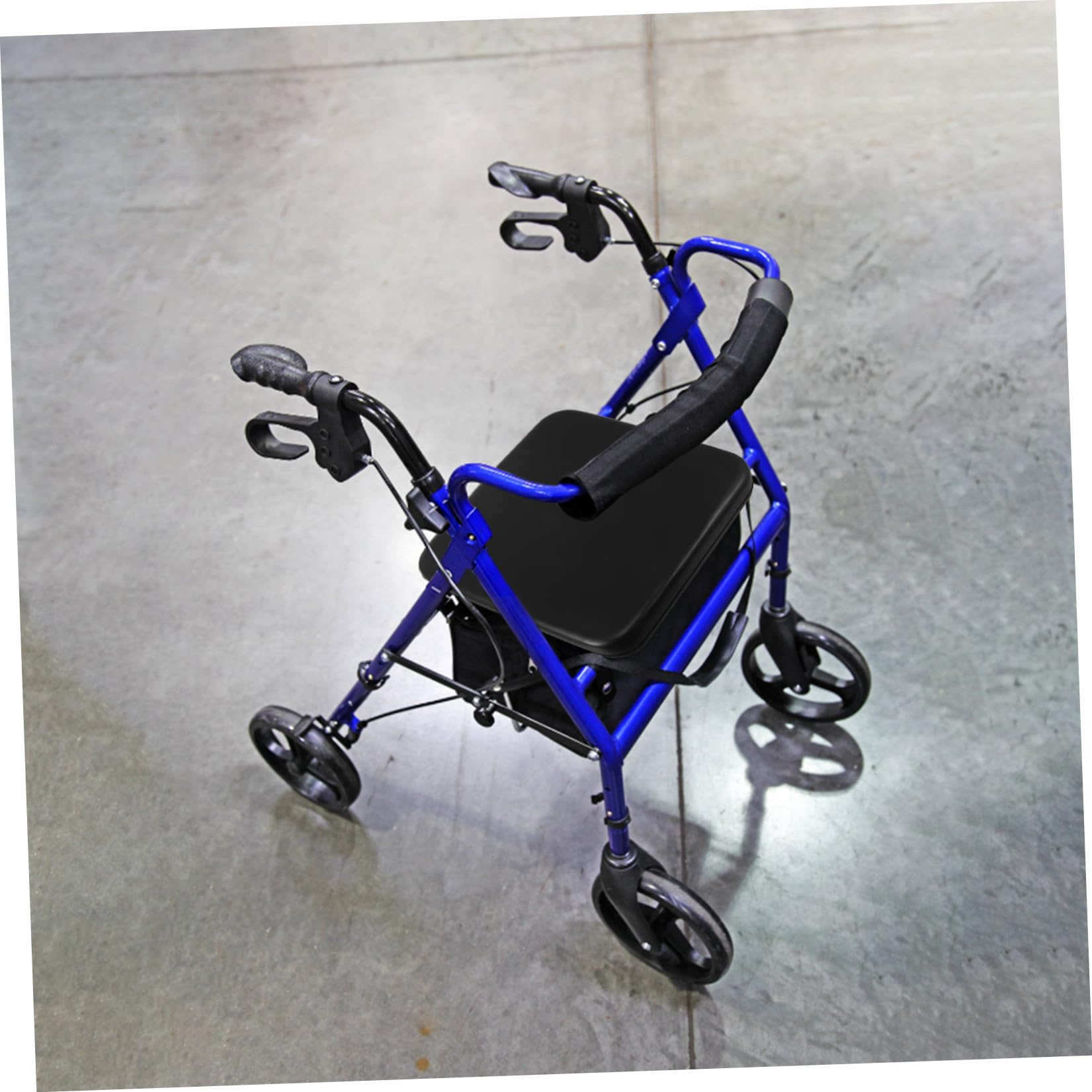 Cuscino Seduta per Deambulatore in Pu Nero 13, 6x12, 4x1, 4 | Cuscino Sostitutivo per Rollator, Leggero e Facile da Installare, per Assistenza Domiciliare Anziani
