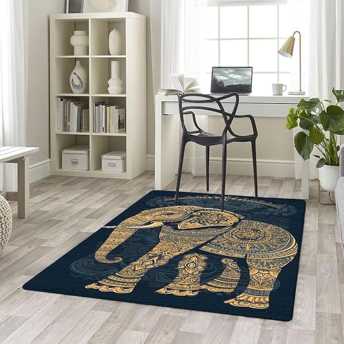 Miniatura 5 de Alfombras de elefante para dormitorio, alfombra de elefante para sala de estar, alfombras de baño con elefante, alfombra de elefante suave