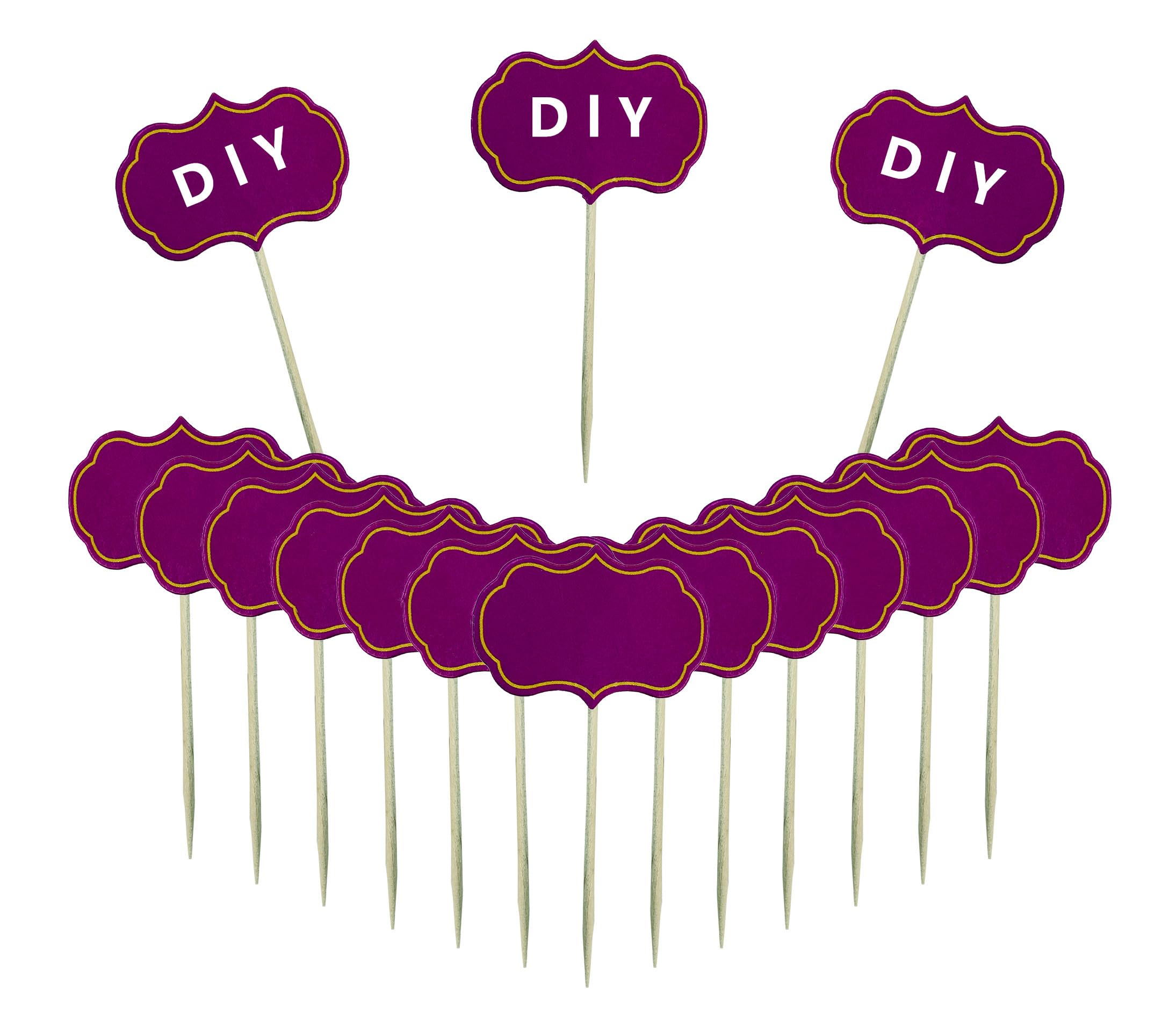 Solid Purple Toothpick Flags, Writable Mini Toothpick Flags,Toothpicks Food Signs for Cheese, Party, Charcuterie Board, Cup Cake Toppers Flag DIY Decoration（100 Pcs ）