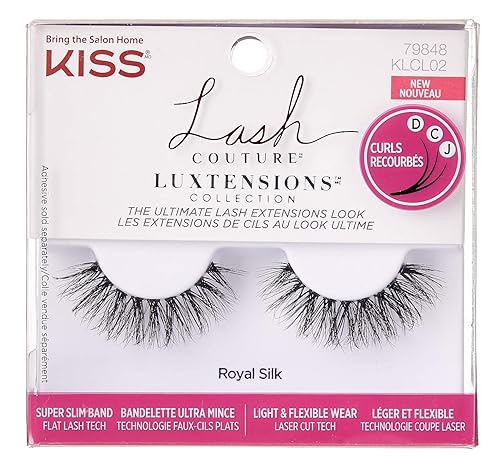 Kiss Lash Couture Luxtensions Royal Silk (paquete de 3)