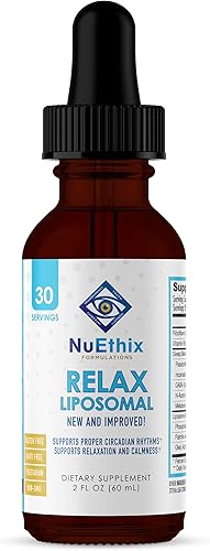 NuEthix Formulations Suplemento liposomal Relax fórmula para apoyar la relajación y la calma, 2 onzas líquidas, 30 porciones