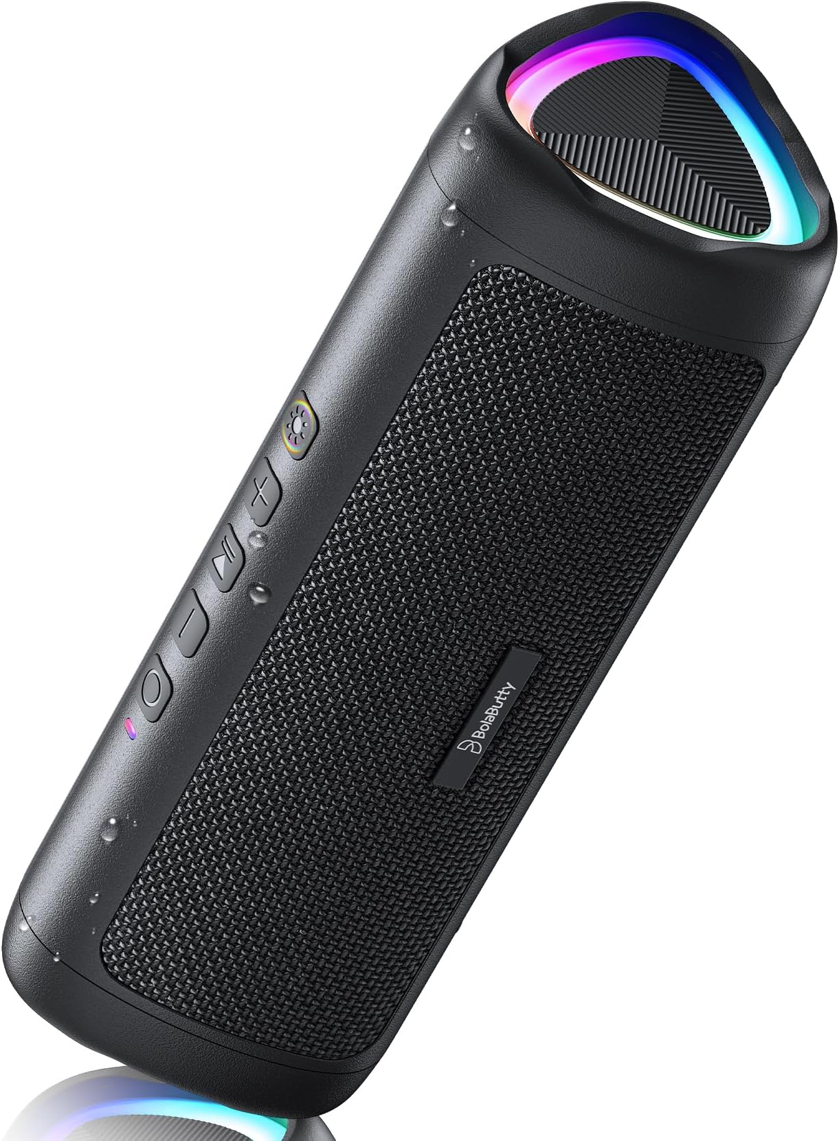 Bluetooth Speaker, 20W HD Sound, Portable Wireless, IPX5 Waterproof, Up to 24H Playtime, TWS, for Home/Party/Outdoor/Camping/Beach Essentials, Birthday Gift for Fathers Day Men Dad Husband (Black)