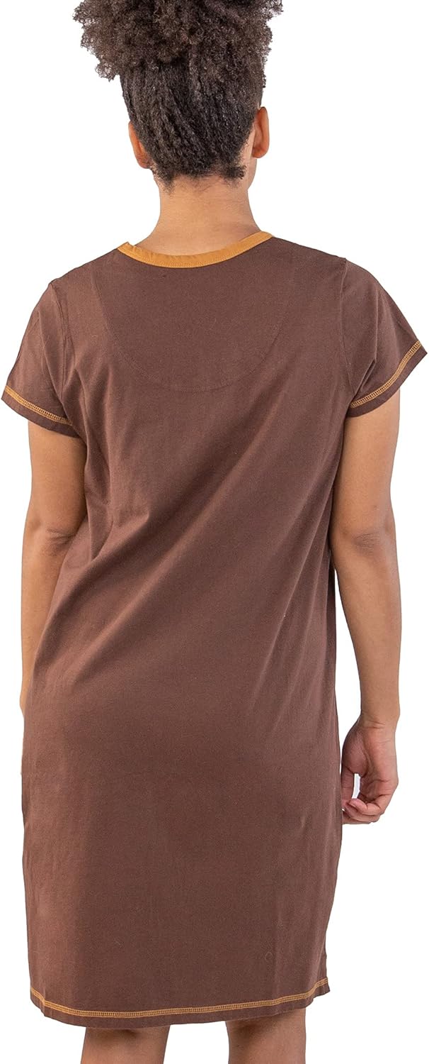 Lazy One Women's Nightgown, Funny V-Neck Sleep Shirt for Women, Novelty Pajama Shirts - Image 2