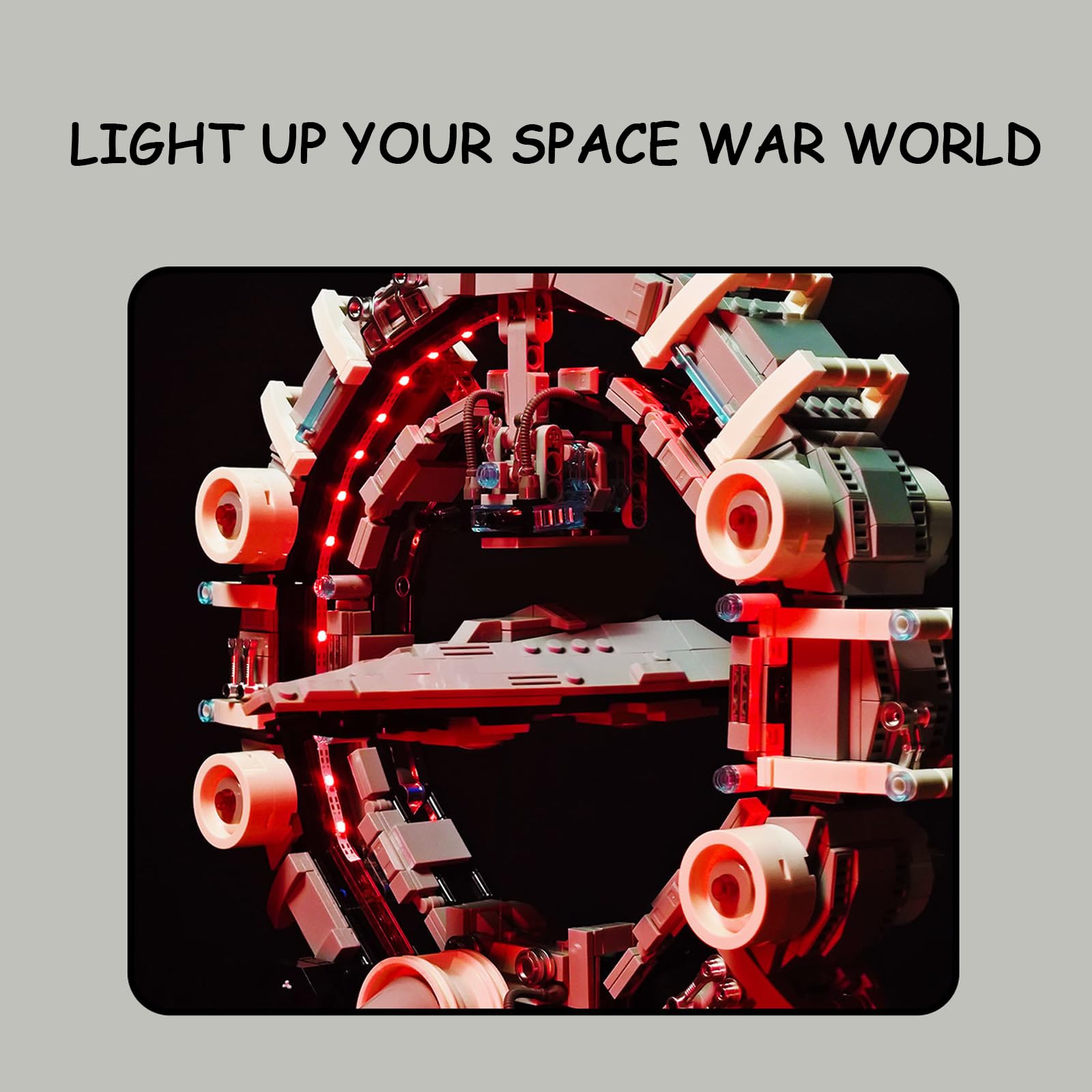 Kit de construction de vaisseau spatial magnétique flottant pour adultes - Modèle de jouet avec lumière - Décoration de bureau à domicile - Cadeau de collection pour les fans d'aviation 14+