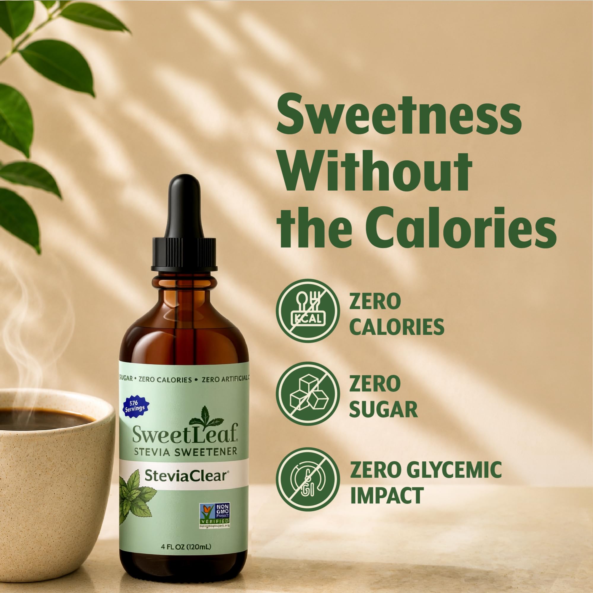 SweetLeaf Stevia Drops Liquid Sweetener, SteviaClear - 4 Fl Oz, Pack of 3 — Amazon image 4