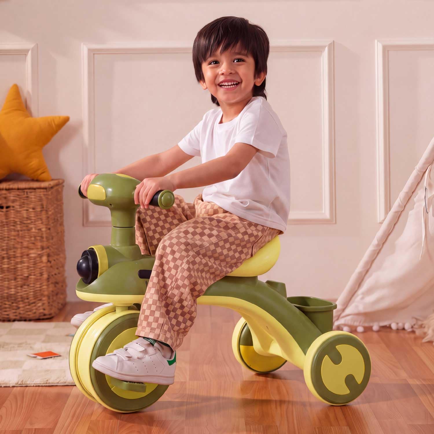 Lifelong Trike Cycle for Kids 2-5 Years - Tricycle for Boys & Girls with 3 EVA Wheels, Bell, Basket & Parental Control - 30 kg Capacity (Pink & Grey) — Amazon image 30