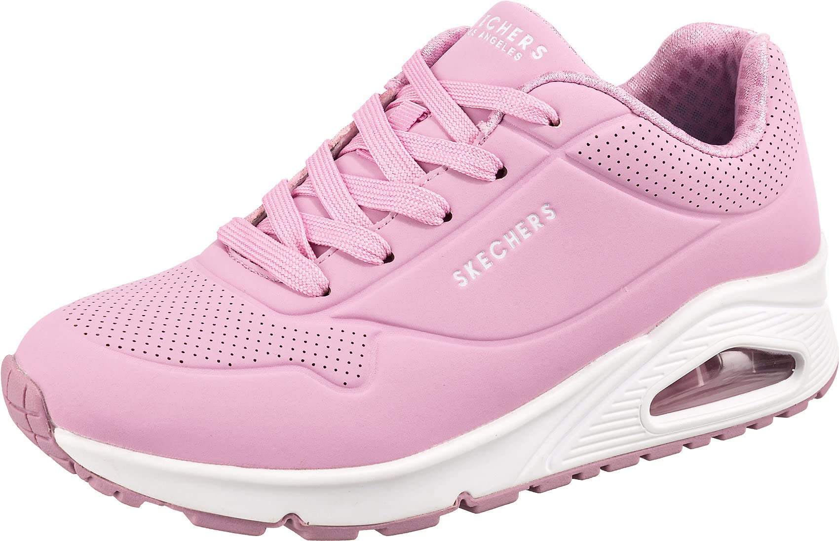 Skechers Uno - Stand On Air, Sneaker Bambine e ragazze, Pink Pu Trim, 32 EU