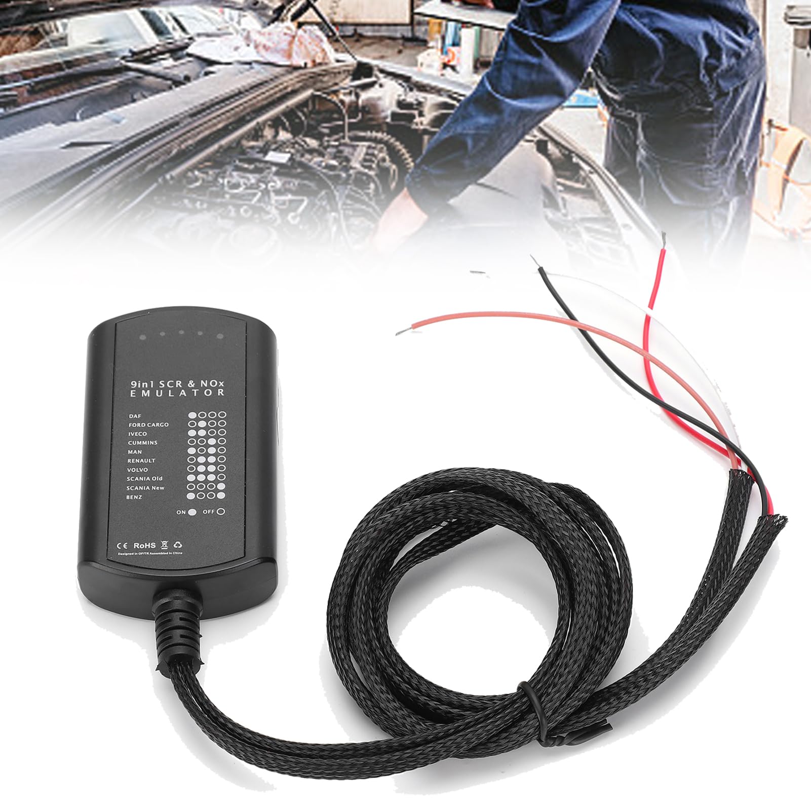 Kit de boîte d'émulateur d'outil de Diagnostic de Camion 9 en 1 de Remplacement générique pour véhicules Lourds