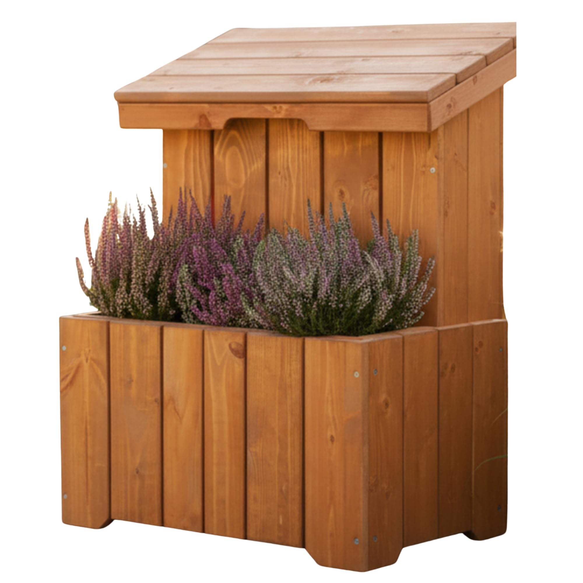 Buzón de Madera de 50×56×70 cm – Recepción Segura de Paquetes en Exteriores, Grande, con Cerradura e Impermeable, Certificado FSC, buzón con Compartimento
