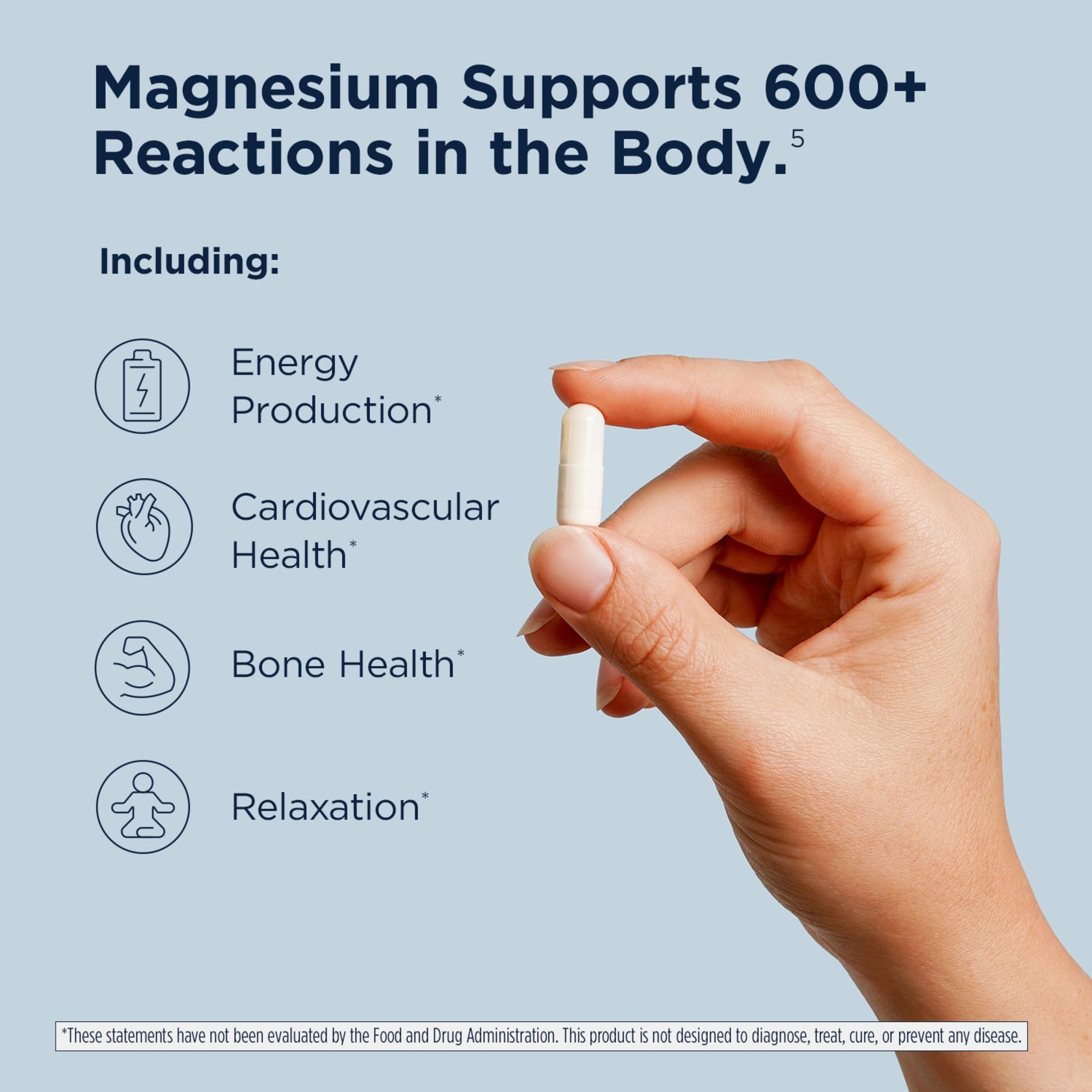 Designs for Health Magnesium Glycinate Complex, High Absorption, 120 Count — Amazon image 5